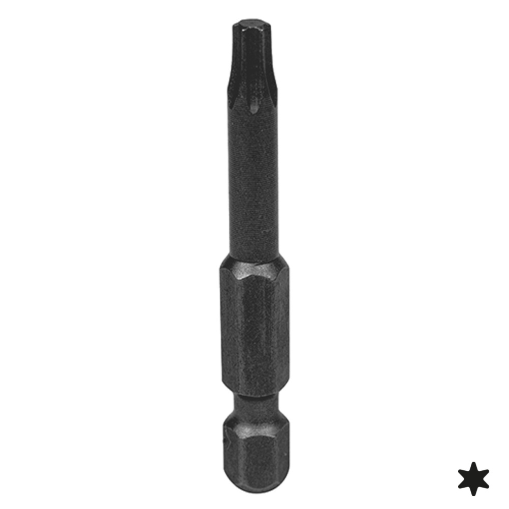 KING TONY Вставка (бита) торцевая 1/4", Torx, Т10, L = 50 мм, для шуруповерта