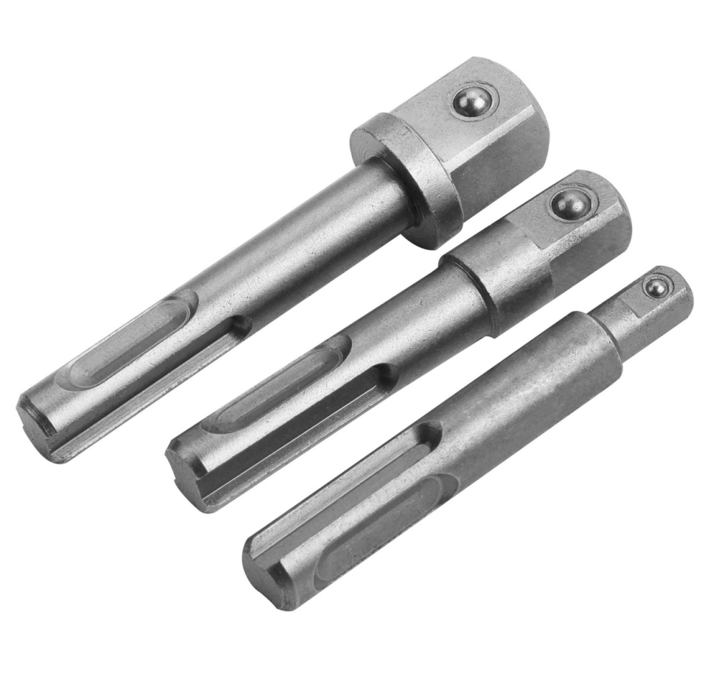 TOLSEN Набор переходников SDS+>1/4", 3/8", 1/2", 3 предмета